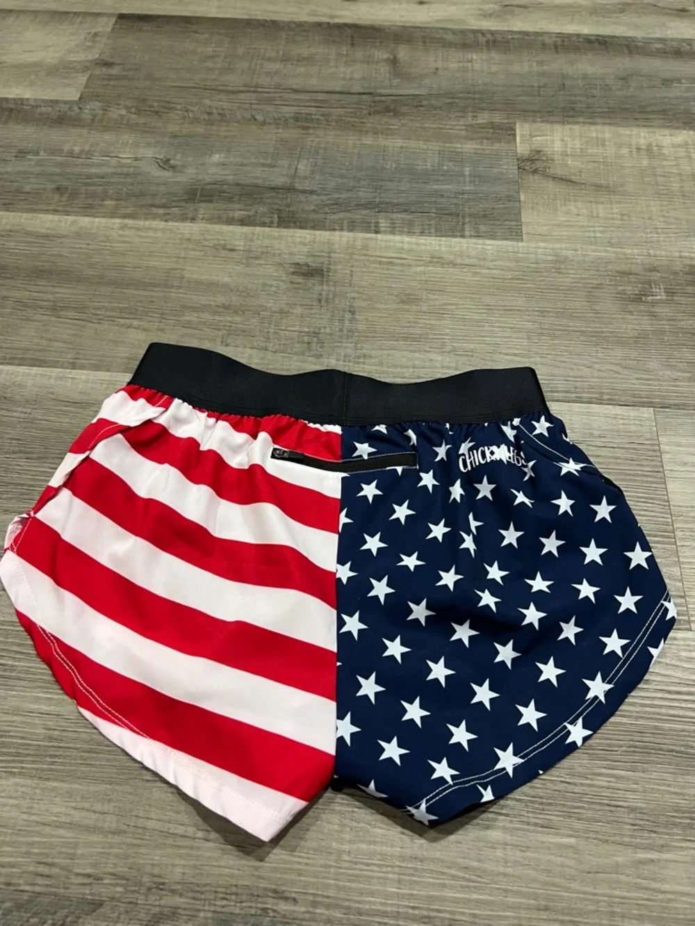 Chicknlegs USA Flag split shorts size XS. - Picture 3 of 4